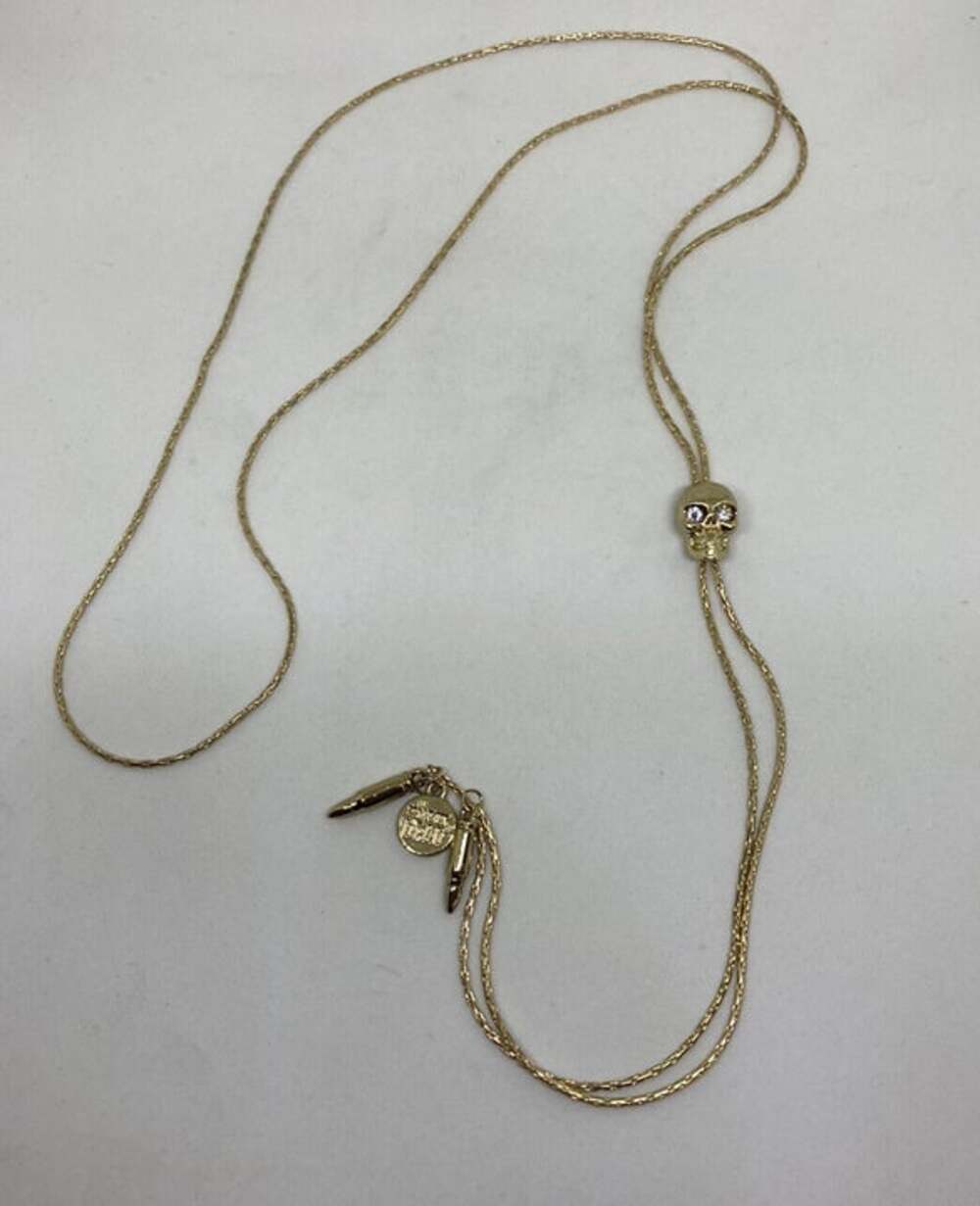 NEW The Walking Dead Skull & Bullets Bolo Necklace *~* FAST FREE SHIPPING!